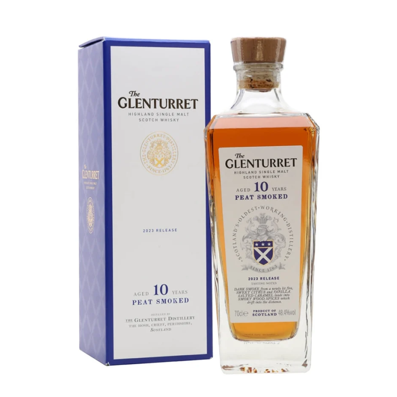 GLENTURRET 10 Ans Peat Smoked 48.4% (Release 2023)