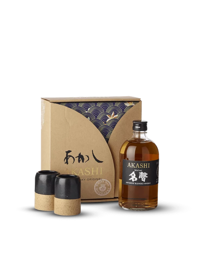 AKASHI Meisei Coffret 2 Japanese Cups 40% AKASHI Meisei Coffret 2 Japanese Cups 40%