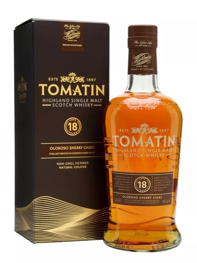 TOMATIN 18 ans Oloroso Sherry Cask 46% TOMATIN 18 ans Oloroso Sherry Cask 46%
