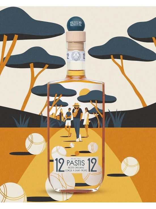 PASTIS DE SAINT-TROPEZ 12/12 édition Pétanque 45° PASTIS DE SAINT-TROPEZ 12/12 édition Pétanque 45°