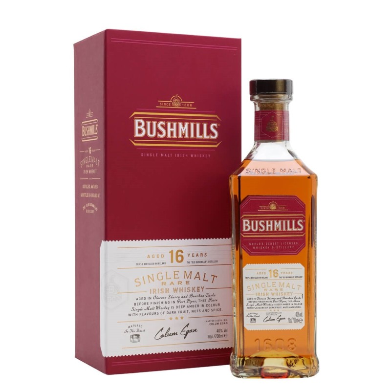 BUSHMILLS 16 ans Matured in Three Woods 40%
