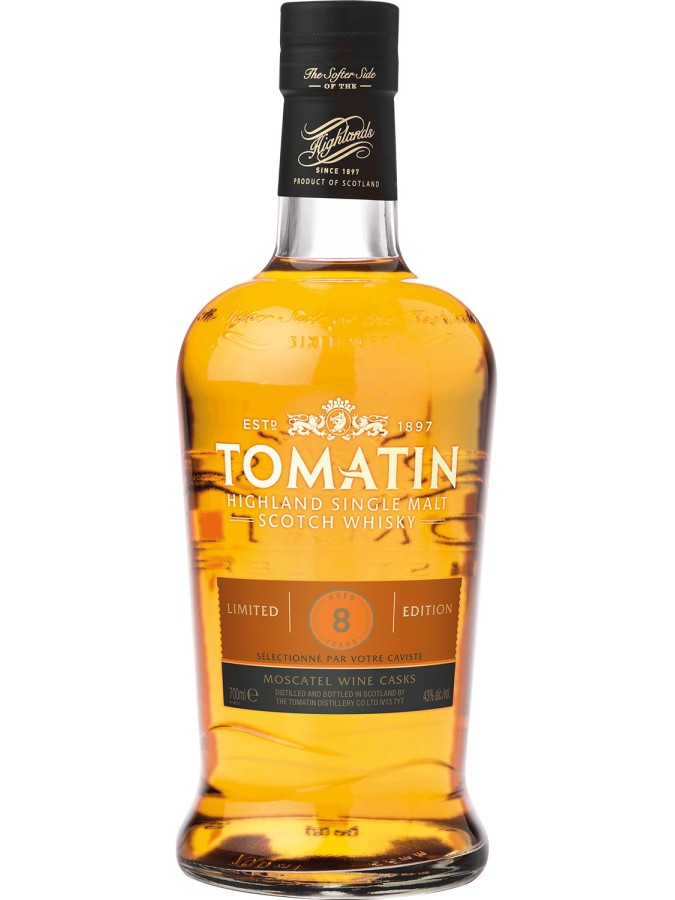 TOMATIN 8 years Moscatel Wine Cask 43% (with case) TOMATIN 8 years Moscatel Wine Cask 43% (with case)