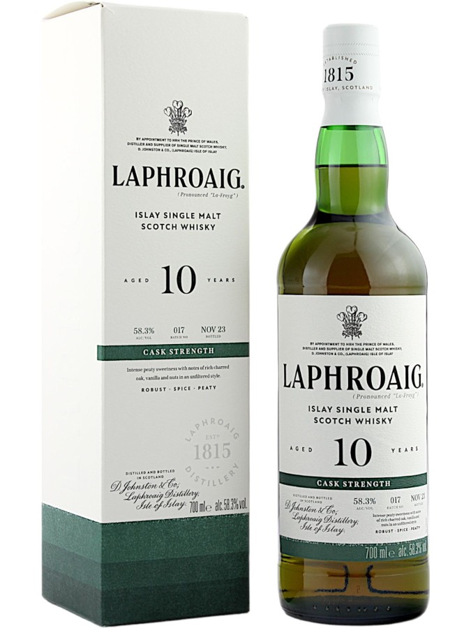 LAPHROAIG 10 Ans Cask Strength 58.3% Batch 17 LAPHROAIG 10 Ans Cask Strength 58.3% Batch 17