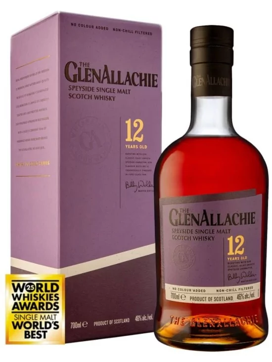 GLENALLACHIE 12 Ans 46% (Meilleur Single Malt Scotch Whisky 2025 du Monde)