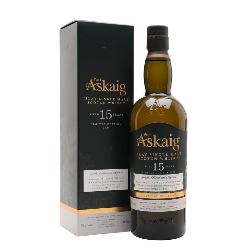 PORT ASKAIG 15 years 50.50% Limited Edition (With case)