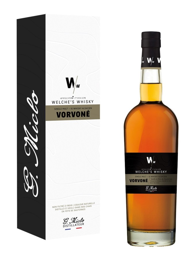 WELCHE'S WHISKY "Vorvoné" Single Malt Sauternes 43% WELCHE'S WHISKY "Vorvoné" Single Malt Sauternes 43%