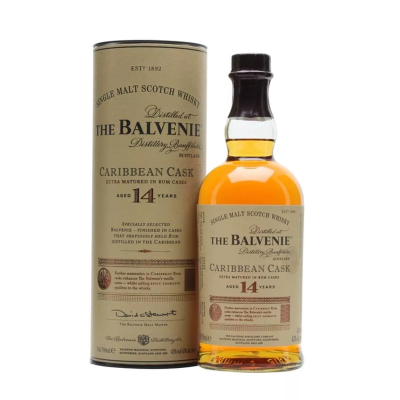 BALVENIE (The) 14 ans Carribean cask 43 %