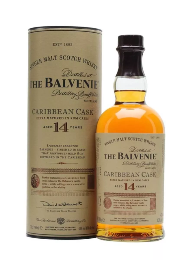 BALVENIE (The) 14 ans Carribean cask 43 % BALVENIE (The) 14 ans Carribean cask 43 %