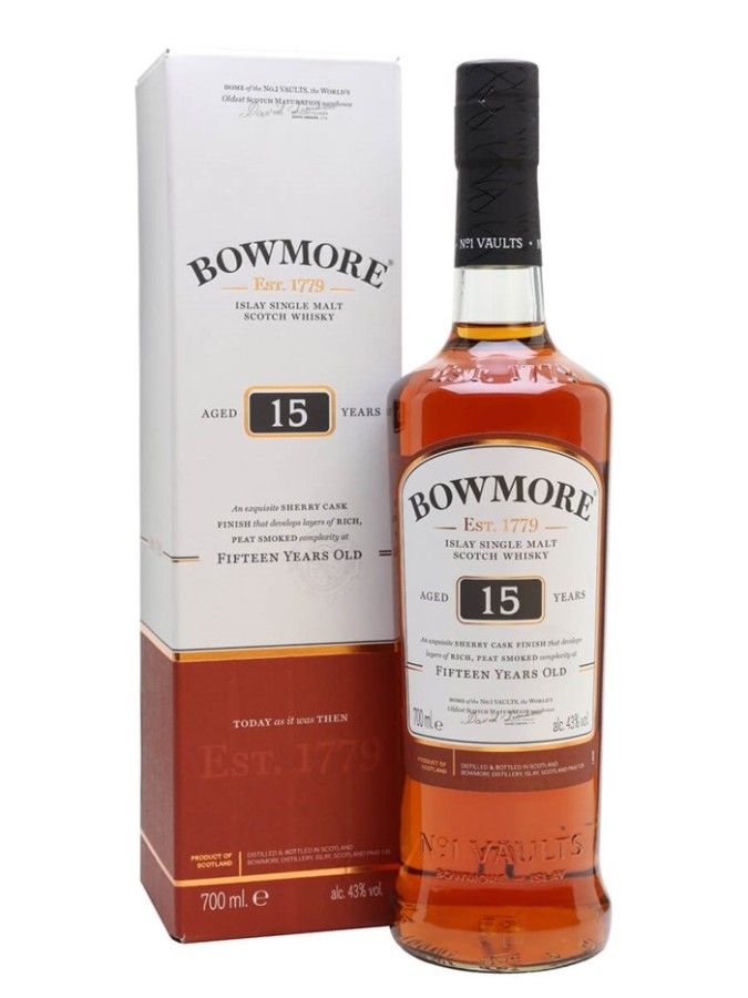 BOWMORE 15 ans 43% BOWMORE 15 ans 43%