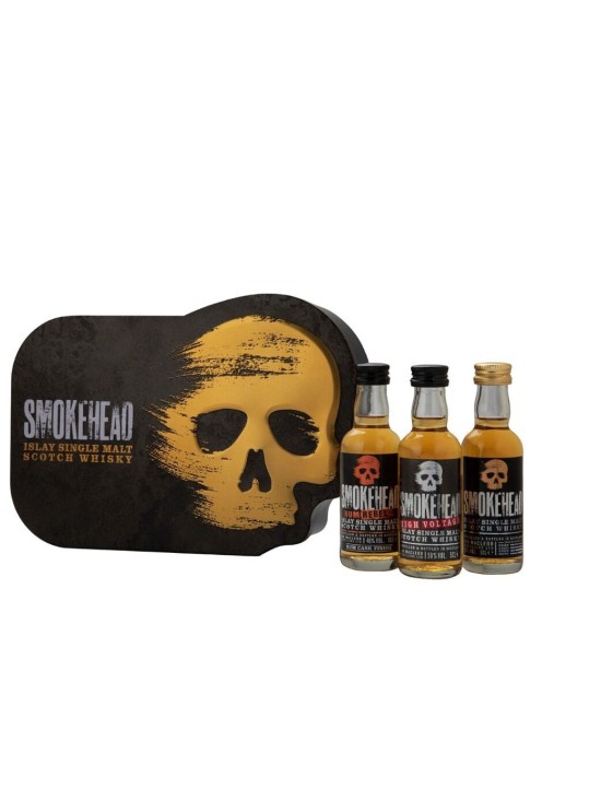 Coffret SMOKEHEAD Tête de mort 3*5cl 49% Coffret SMOKEHEAD Tête de mort 3*5cl 49%