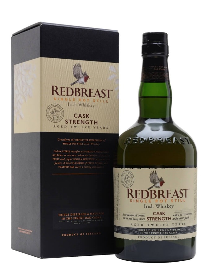 REDBREAST 12 ans Single Pot Still Cask Strength 57.20% REDBREAST 12 ans Single Pot Still Cask Strength 57.20%