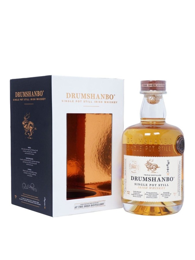DRUMSHANBO Single Pot Still Irish Whiskey 43% DRUMSHANBO Single Pot Still Irish Whiskey 43%
