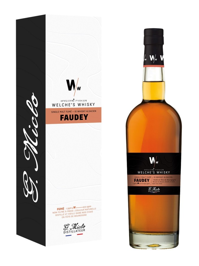 WELCHE’S WHISKY "Faudey" Single Malt Fumé 43% WELCHE’S WHISKY "Faudey" Single Malt Fumé 43%