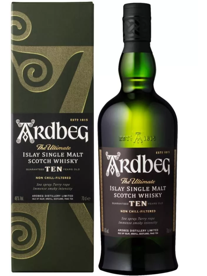 ARDBEG 10 ans 46% (sous étui) ARDBEG 10 ans 46% (sous étui)