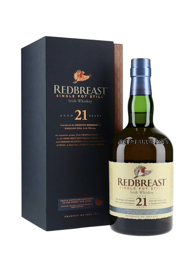 REDBREAST 21 ans Single Pot Still 46% REDBREAST 21 ans Single Pot Still 46%
