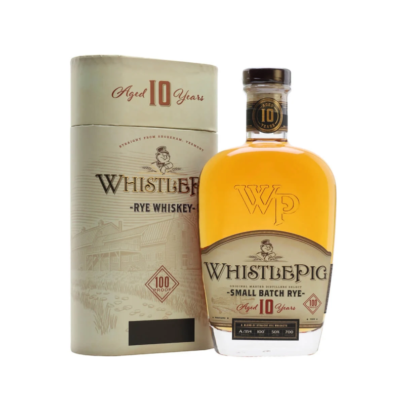 WHISTLE PIG 10 ans Small Batch Rye 50%