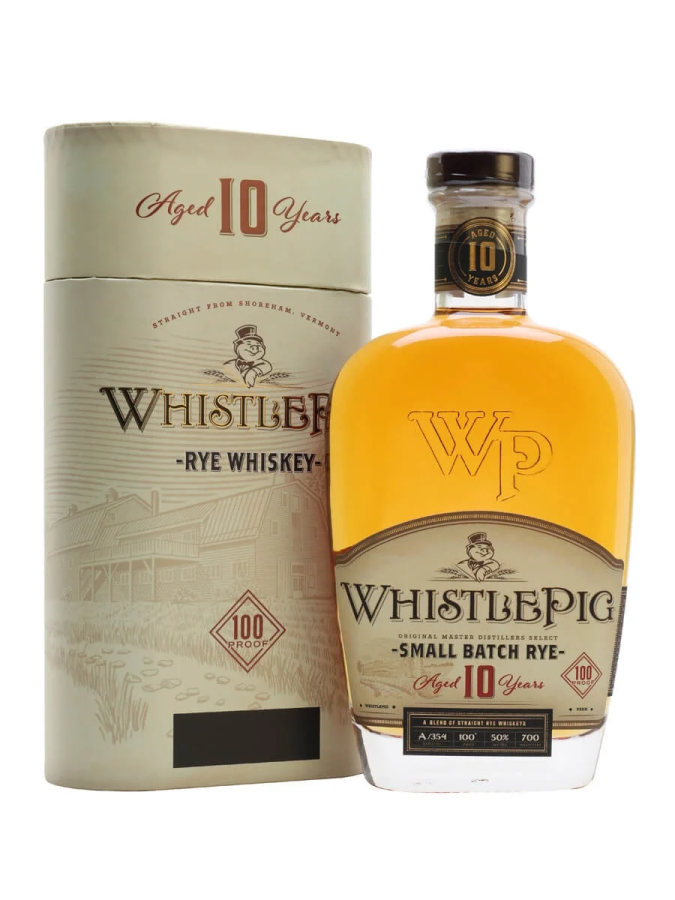 WHISTLE PIG 10 ans Small Batch Rye 50%