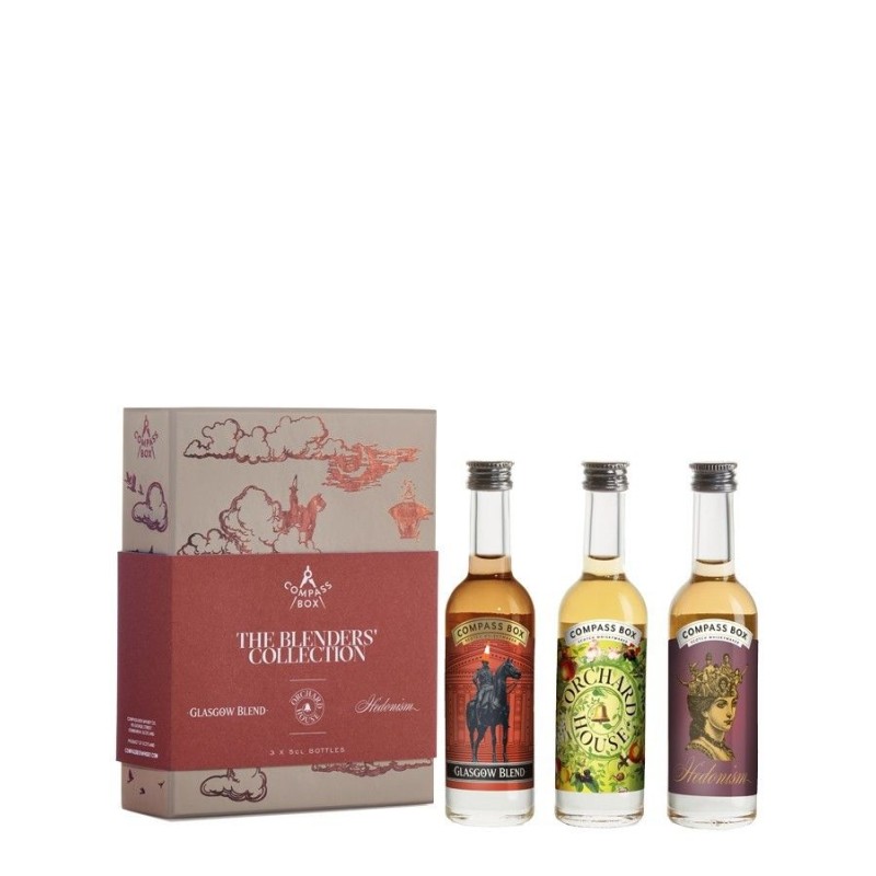 COMPASS BOX The Blender's Coffret 3x5cl Glasgow Blend, Orchard House, Hedonism 44%