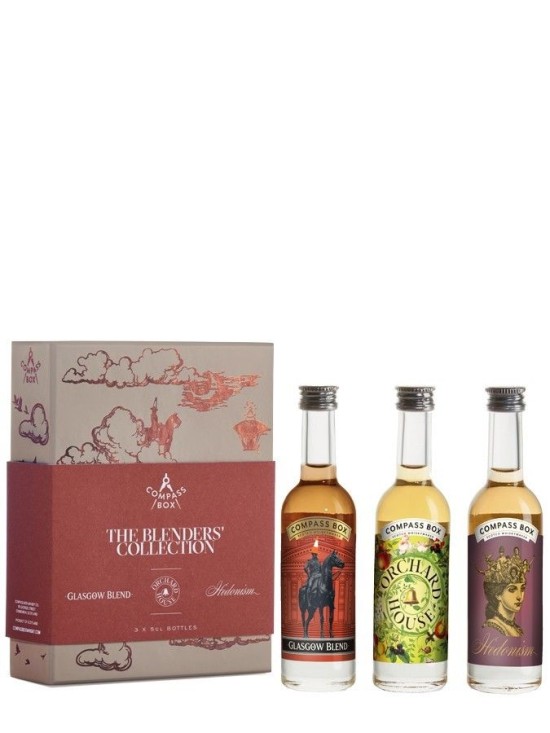 COMPASS BOX The Blender's Coffret 3x5cl Glasgow Blend, Orchard House, Hedonism 44% COMPASS BOX The Blender's Coffret 3x5cl Glasgow Blend, Orchard House, Hedonism 44%