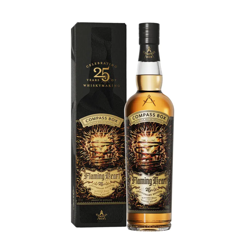 FLAMING HEART 25th Anniversary Compass Box 2025 48.90%