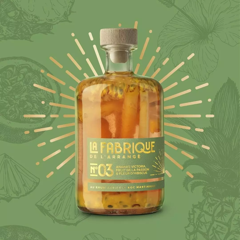 Arranged Rum LA FABRIQUE DE L'ARRANGEMENT N°3 Victoria Pineapple, Passion Fruit & Hibiscus Flower 32%