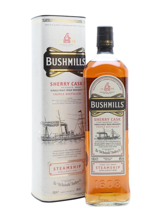 BUSHMILLS Sherry Cask Steamship 40% 1 Litre BUSHMILLS Sherry Cask Steamship 40% 1 Litre