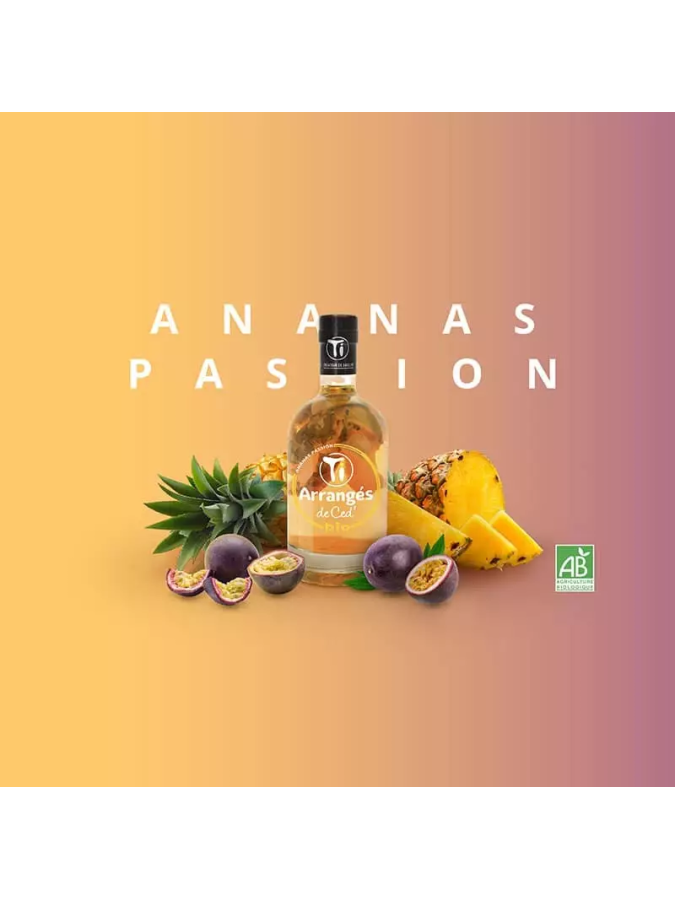 Rhum Arrangé CED - Ananas Passion Bio 21% Rhum Arrangé CED - Ananas Passion Bio 21%