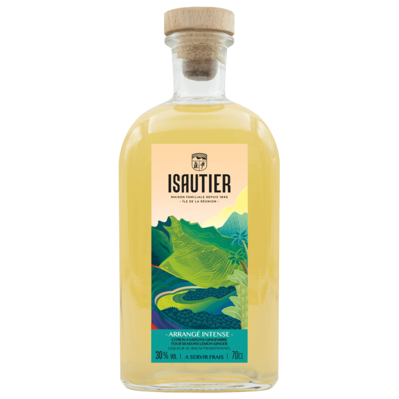 Rhum Arrangé ISAUTIER Intense Citron Gingembre 30% 70cl
