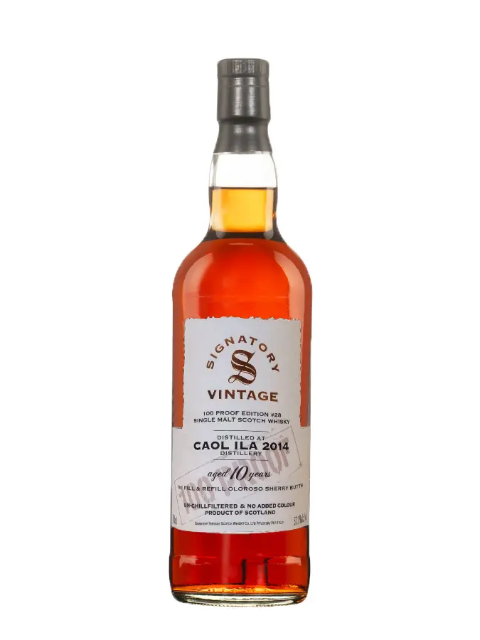 CAOL ILA 10 ans 2014 100 Proof 28 1st Fill Sherry Butts & Bourbon Signatory Vintage 57.10% CAOL ILA 10 ans 2014 100 Proof 28 1st Fill Sherry Butts & Bourbon Signatory Vintage 57.10%