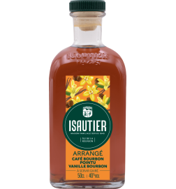 Rhum Arrangé ISAUTIER Café Bourbon Pointu Vanille Bourbon 40% 50cl