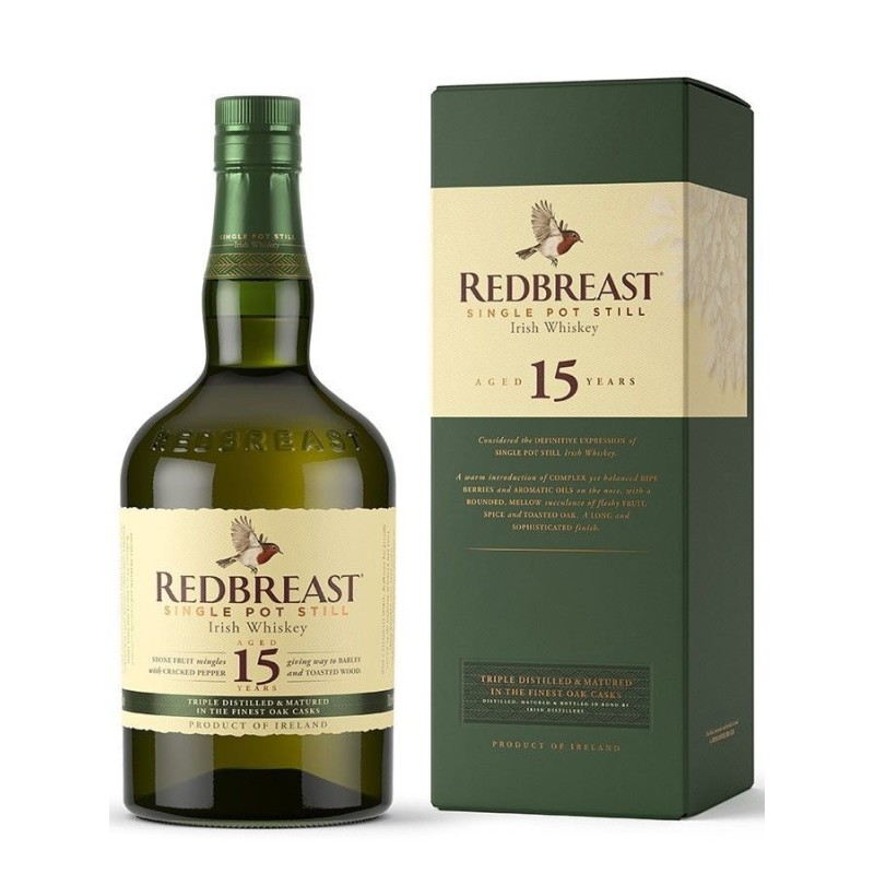 REDBREAST 15 ans Single Pot Still 46%