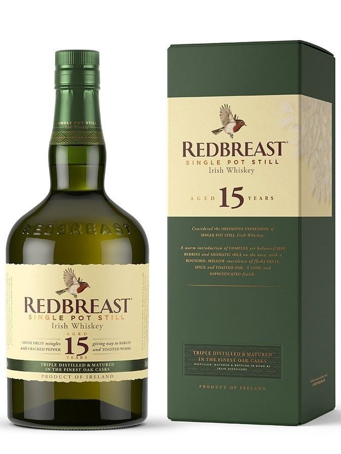 REDBREAST 15 ans Single Pot Still 46% REDBREAST 15 ans Single Pot Still 46%