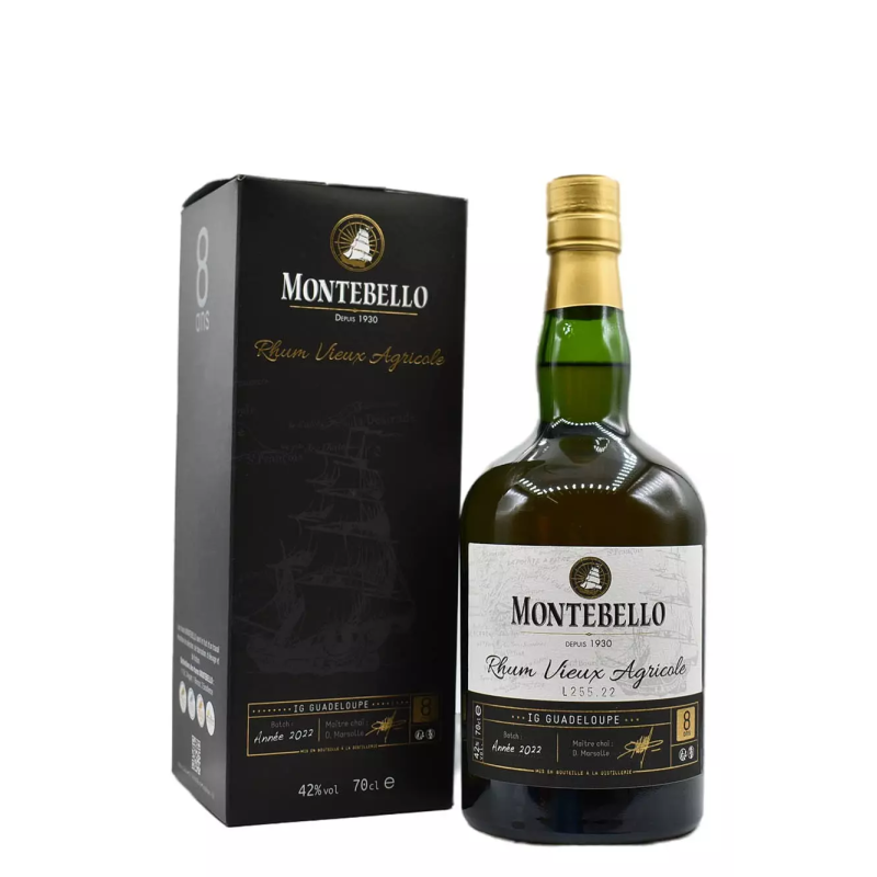 MONTEBELLO Old Rum 8 Years 42% (New case)