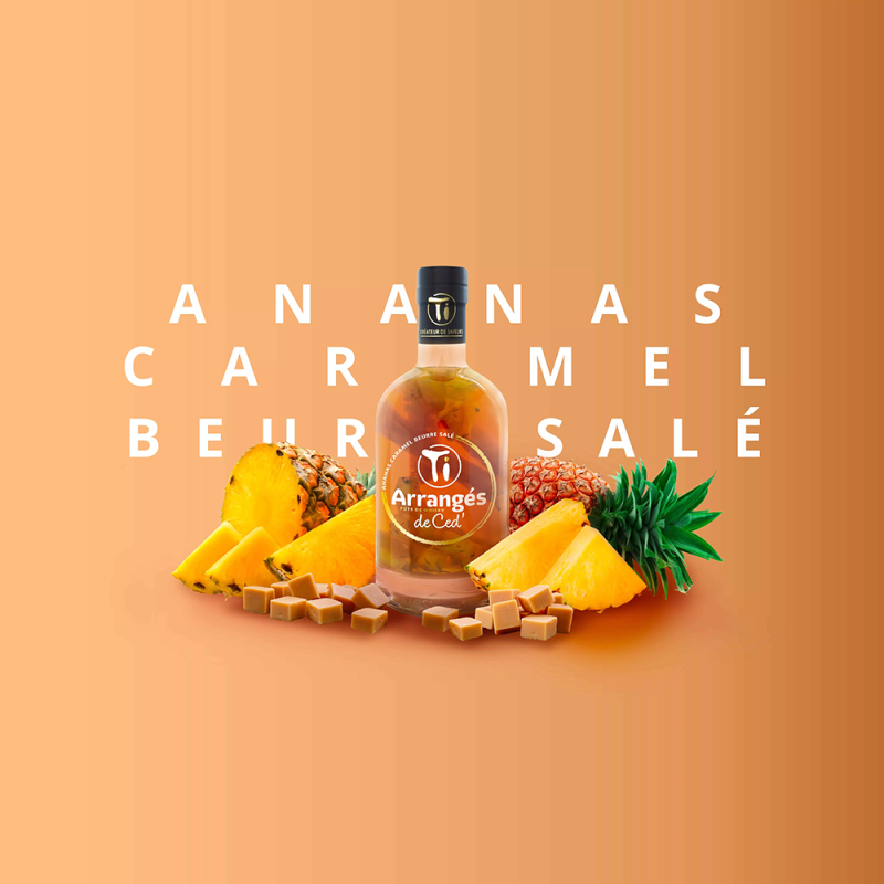 Rhum Arrangé CED - Ananas Caramel Beurre Salé 32%