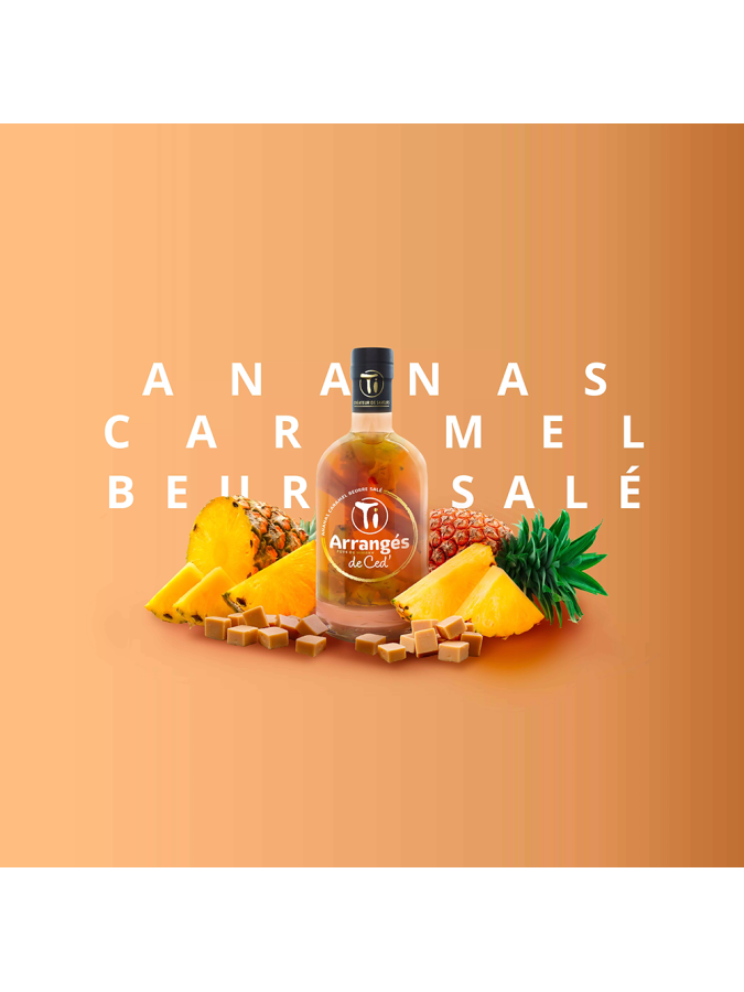 Rhum Arrangé CED - Ananas Caramel Beurre Salé 32% Rhum Arrangé CED - Ananas Caramel Beurre Salé 32%