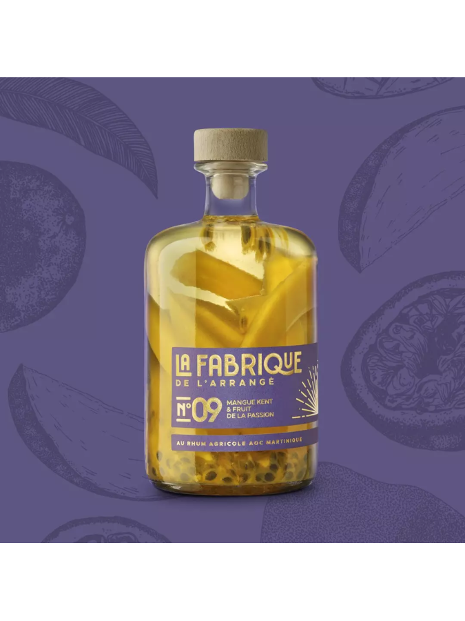 Rhum Arrangé LA FABRIQUE DE L'ARRANGÉ N°9 Mangue Kent & Fruit de la Passion 32% Rhum Arrangé LA FABRIQUE DE L'ARRANGÉ N°9 Mangue Kent & Fruit de la Passion 32%