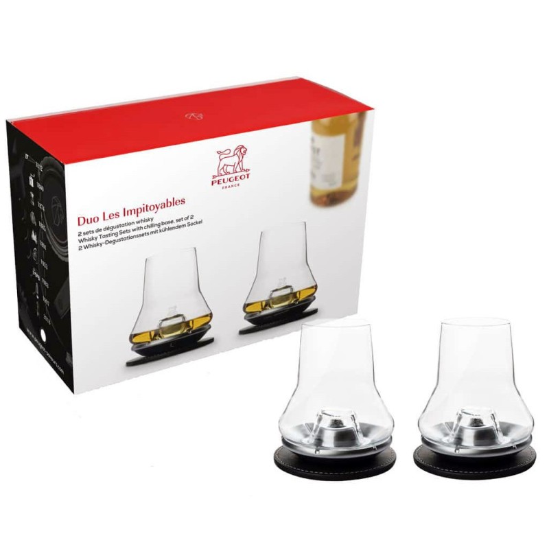 Coffret 2 sets whisky Peugeot