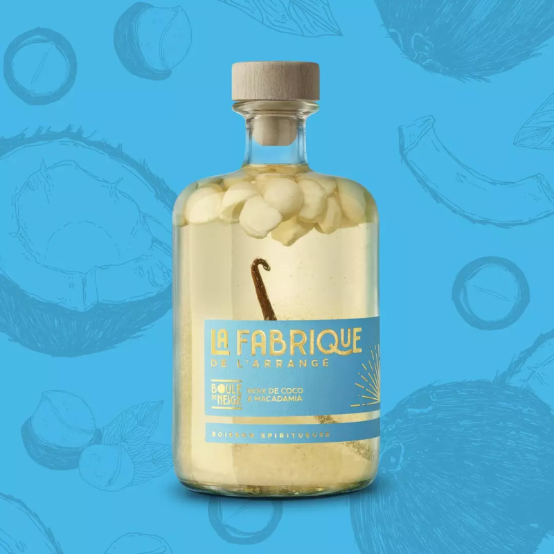 Rhum Arrangé LA FABRIQUE DE L'ARRANGÉ Boule de Neige, Noix de Coco & Macadamia