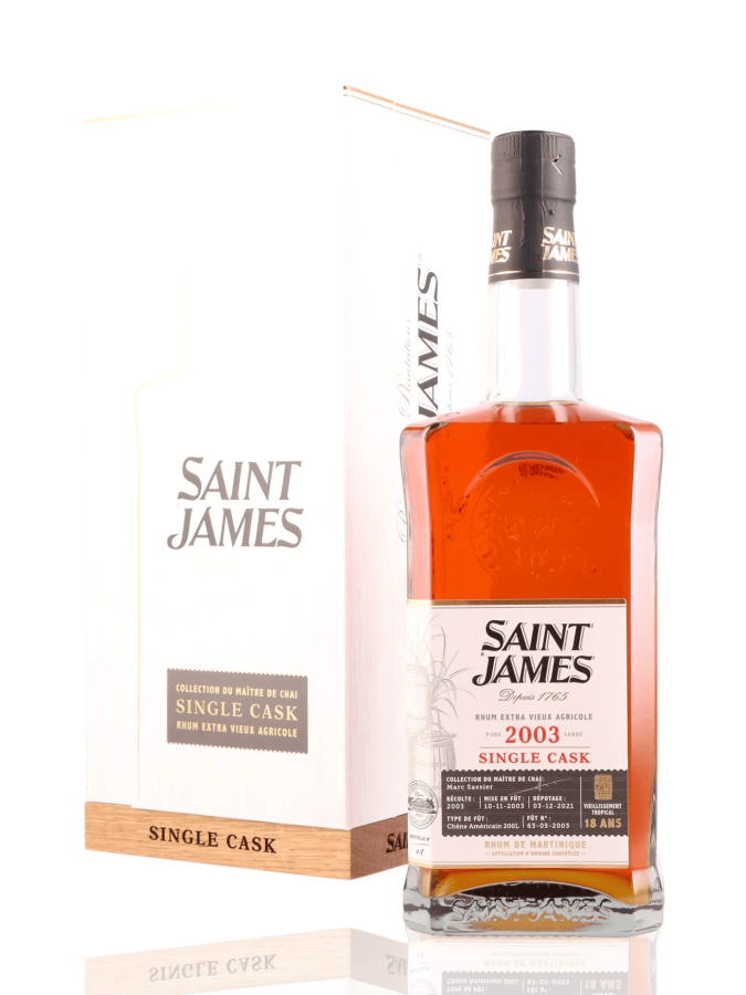 SAINT JAMES Single Cask 2003 Box 42.30% SAINT JAMES Single Cask 2003 Box 42.30%