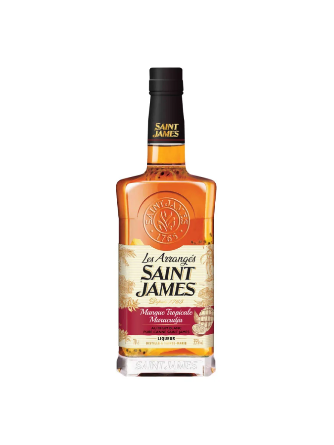 SAINT JAMES Tropical Mango - Passion Fruit Arranged Rum 35% SAINT JAMES Tropical Mango - Passion Fruit Arranged Rum 35%
