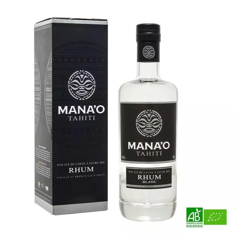 MANA'O Organic White Rum 50%